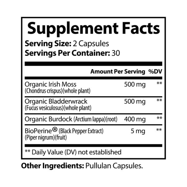 Sea Moss Supplement (60 Capsules) - Image 7