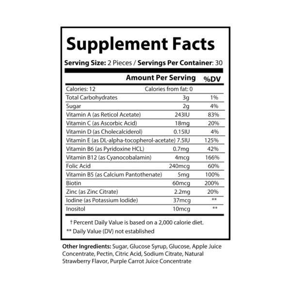 Multivitamin Gummies for Adults (60 Gummies) - Image 6