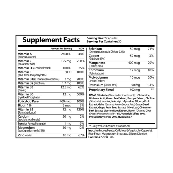 Brain Support Complex Supplement (60 Capsules) - Image 7